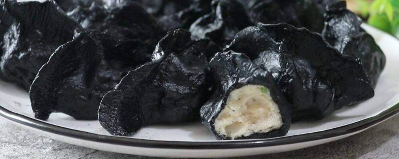 黑色饺子皮用什么材料(饺子馅里的藕是生的还是熟的)