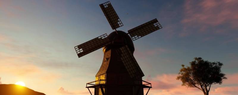 荷兰风车主要用于什么作用(荷兰风车郁金香图片)
