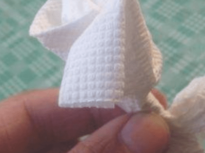怎么用纸巾折玫瑰花(卫生纸折玫瑰花 手工 步骤)