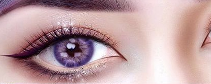 紫色美瞳配什么眼妆